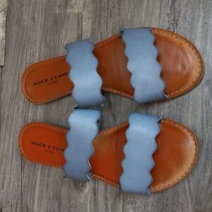 ROCK & CANDY  by ZIGI Women's Sandals/ Slides Blue Sz 8.5